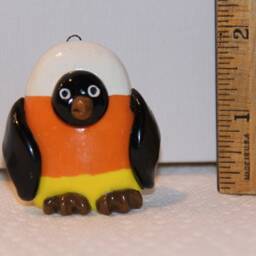 Candy Corn Penguin, 100% Handmade - thumbnail 4