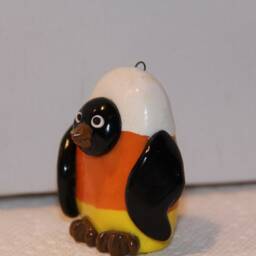Candy Corn Penguin, 100% Handmade - thumbnail 3
