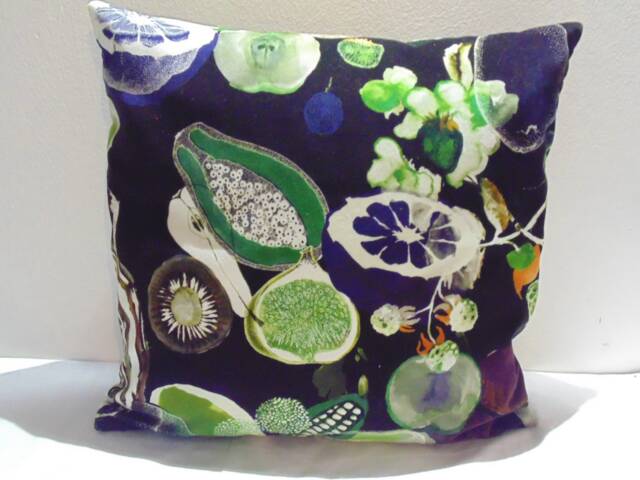Designers Guild & Christian Lacroix Fabric Soft Manaos-Onyx Cushion Cover - image 1