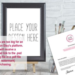 "Frame Mockup - Brushes Styled Stock Photo Showcase Ratio 20cm X 30cm Or 8"" 11.75" - thumbnail 2