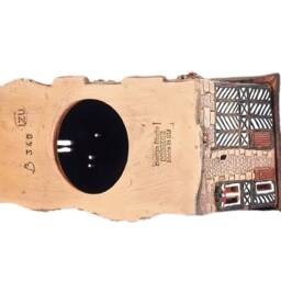 Handcrafted Ceramic House Tealight Holder - Miniature Cafe in France - thumbnail 4