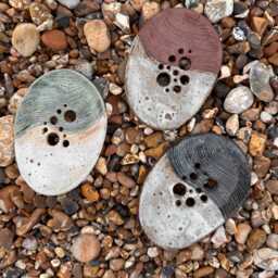 Slab Built Ceramic Soap Dish/Home Decor Coastal Style Homeware - thumbnail 1