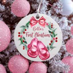 Personalised Kids Christmas Decoration - Granddaughter First Gift Custom Bauble Stocking Filler Eve Box