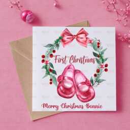 Personalised Kids Christmas Decoration - Granddaughter First Gift Custom Bauble Stocking Filler Eve Box - thumbnail 3