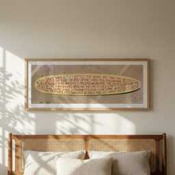 Surfboard Story Art Print, California Landscape Photography, Panoramic Wall - thumbnail 3