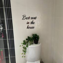 Acrylic Bathroom Wall Hanging Funny Restroom Decor - 20cms - thumbnail 4