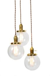 Simply Modern 3 Globe Vintage Light Chandelier - thumbnail 1