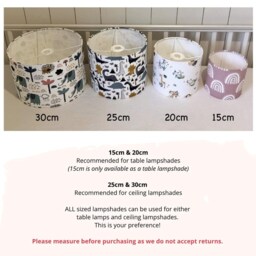 Lampshade - Nursery Ceiling Grey Rainbows Lampshade Or Table Lampshade Childrens Room Round Lampshade, Rainbow Decor - thumbnail 2