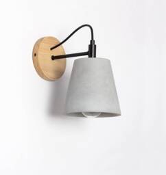 Ceci - Concrete Wall Light Scandinavian Bedside Sconce Switch Bedroom Lighting