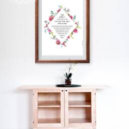 Aaronic Blessing, Printable Wall Decor, Bible Verses, Numbers, Priestly Home Decor, Hebrew Art Print, Jewish Home, Judaica - thumbnail 3