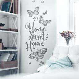 Wall Decal Home Sweet Butterflies Sticker Family Love Living Room Art Ws25A - thumbnail 2