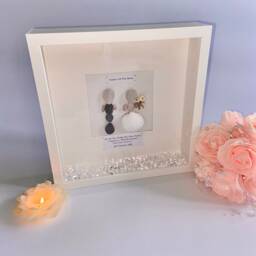 Father Of The Bride Personalised Pebble Art Frame Gift For Father Wedding Walking Down Isle Picture Keepsake UK - thumbnail 2