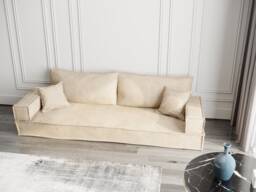 Moroccan Floor Sofa - Custom Bench Cushion, Arabic Majlis Seating - thumbnail 1
