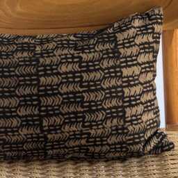 Handmade Lumbar Pillow Cover Woven Boho Farmhouse Decor - thumbnail 2