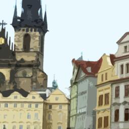 Prague Travel Poster - Retro Style Czechia Art Print - thumbnail 2
