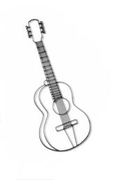 Guitar Music Instrument Metal Wall D??cor & Sculpture - thumbnail 1
