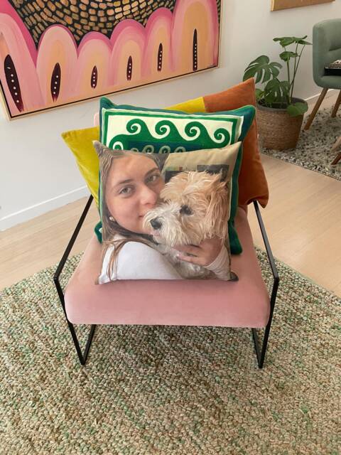 Custom Photo Pillow, Stylish Keepsake, Pet Memorial Gift - image 1