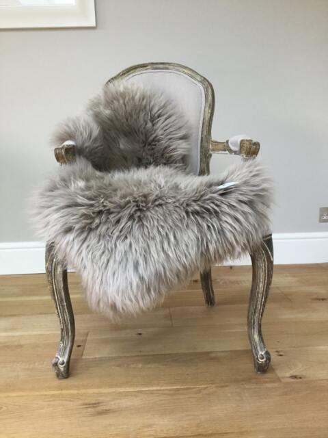 Pale Grey Australian Sheepskin Rug, Home Decor Throw - image 1