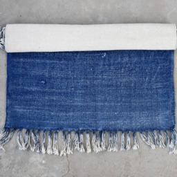 Large - 10x14 Ft Indian Rugs, Cotton Rug, Woven Area Decor Rustic Decorative Bohemian Indian - thumbnail 2