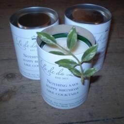 Luxury English Scented Natural Soy Candle, Birthday, Gifts For Her, Nothing Says Happy Birthday Like Cocktails - thumbnail 2