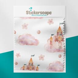 Pink Castle Roller Blind, Children's Made To Measure, Princess Blackout Blind - thumbnail 2