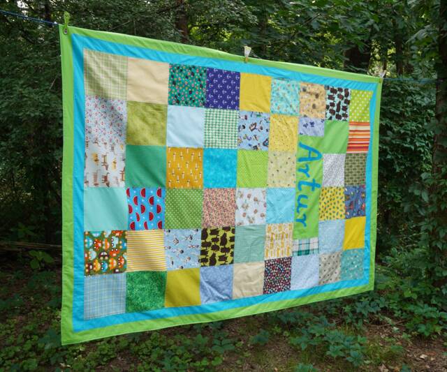 Made To Order Quilted Personalized Handmade Patchwork Quilt Bedroom Blanket 140cm X 200cm - image 1