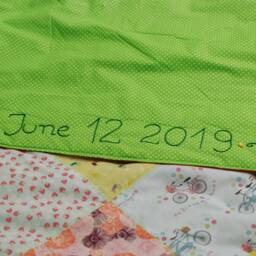 Made To Order Quilted Personalized Handmade Patchwork Quilt Bedroom Blanket 140cm X 200cm - thumbnail 4