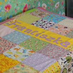 Made To Order Quilted Personalized Handmade Patchwork Quilt Bedroom Blanket 140cm X 200cm - thumbnail 3
