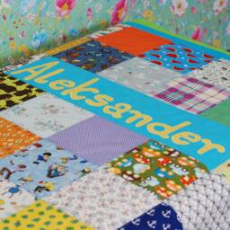 Made To Order Quilted Personalized Handmade Patchwork Quilt Bedroom Blanket 140cm X 200cm - thumbnail 2