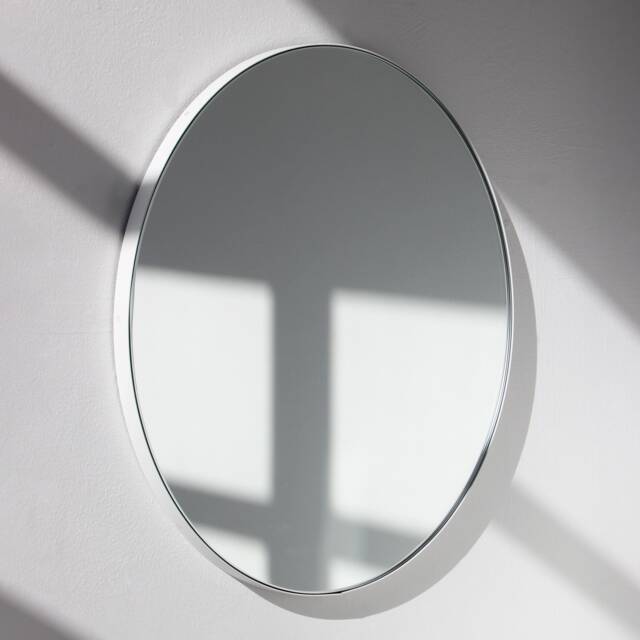 Orbis??? Modern Round Mirror With White Frame, Customisable Colour - Large, Xl - image 1