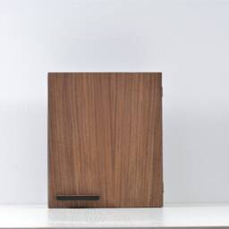 Walnut Key Box, Black Painted Wooden Cabinet, Wall Mounted - thumbnail 4