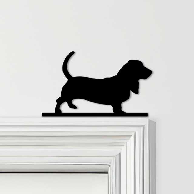 Door Topper Dog Basset Hound Various Colours Top Of Decorative Sign - Novelty Wall Decor, Frame Art, Art - image 1
