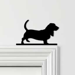 Door Topper Dog Basset Hound Various Colours Top Of Decorative Sign - Novelty Wall Decor, Frame Art, Art - thumbnail 1