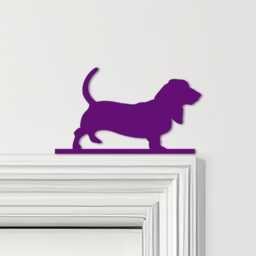 Door Topper Dog Basset Hound Various Colours Top Of Decorative Sign - Novelty Wall Decor, Frame Art, Art - thumbnail 4