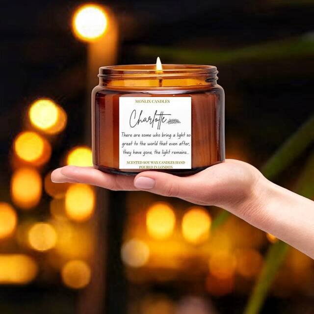 Sympathy Candle, Personalised Scented Candle, Warm Hugs, Thinking Of You Candle, Bereavement Gift Candle, Thoughtful Gift, Comfort Gift, Friend - image 1