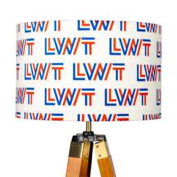 Lwt Velvet Lampshade - Retro Tv Itv Interiors Lamp Shades Ceiling, Table & Pendant Light Drum Shade 25cm 30cm 35cm 40cm 45cm - thumbnail 1