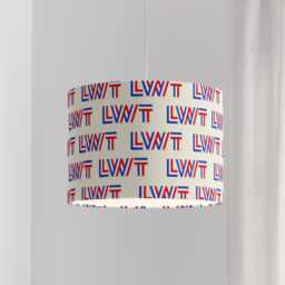 Lwt Velvet Lampshade - Retro Tv Itv Interiors Lamp Shades Ceiling, Table & Pendant Light Drum Shade 25cm 30cm 35cm 40cm 45cm - thumbnail 3