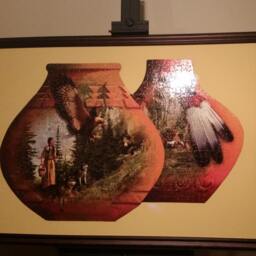 Framed Indian Pots Puzzle Wall Art, 1000Pc Sunsout, 45x32 - thumbnail 2