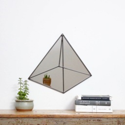 Pyramid Wall Mirror Triangle 3 Dimensional Geometric Handmade Miroir Drejeck Three D 3D - thumbnail 3