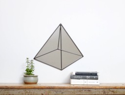 Pyramid Wall Mirror Triangle 3 Dimensional Geometric Handmade Miroir Drejeck Three D 3D - thumbnail 1