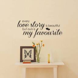 Family Love Story Vinyl Wall Decal - Contemporary Home Decor - thumbnail 2