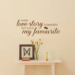 Family Love Story Vinyl Wall Decal - Contemporary Home Decor - thumbnail 3