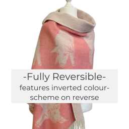 Piglet Small Wool Throw - Woven Blanket Made From Pure Ideal For Housewarming Gift - thumbnail 3