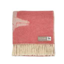 Piglet Small Wool Throw - Woven Blanket Made From Pure Ideal For Housewarming Gift - thumbnail 2