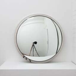 Orbis??? Round Convex Mirror With A Polished Stainless Steel Frame - thumbnail 2