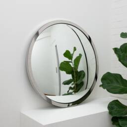 Orbis??? Round Convex Mirror With A Polished Stainless Steel Frame - thumbnail 3