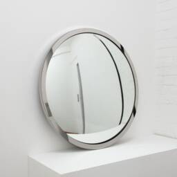 Orbis??? Round Convex Mirror With A Polished Stainless Steel Frame - thumbnail 4