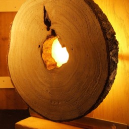 Tough, Lamp From Recycled Oak, Birch & Raw Steel. Industrial Design, Rough, Sober, Rural, Interchangeable - E14 - thumbnail 4