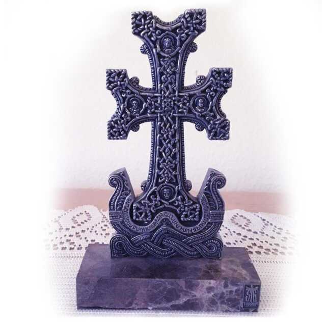 Armenian Cross 17Century Copy From Pewter - image 1