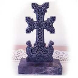 Armenian Cross 17Century Copy From Pewter - thumbnail 1